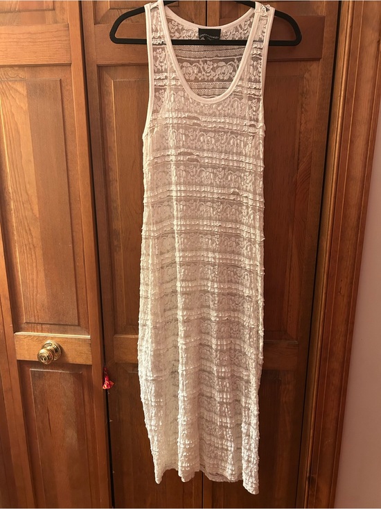 Cynthia Rowley Dresses & Skirts - Cynthia Rowley Women’s Sz S Cream Boho Bohemian Lacey Maxi Swimsuit Cover Up